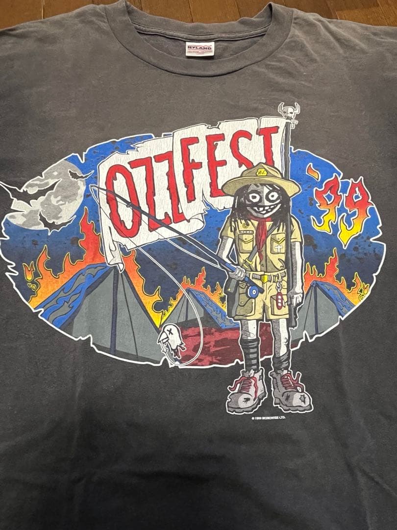 1999年ozzfestオズフェスオズボーンロックTツアーTヴィンテージT