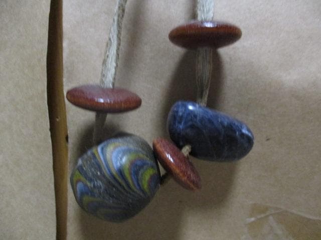 トンボ玉　ジャワ玉の腕輪　M33-3