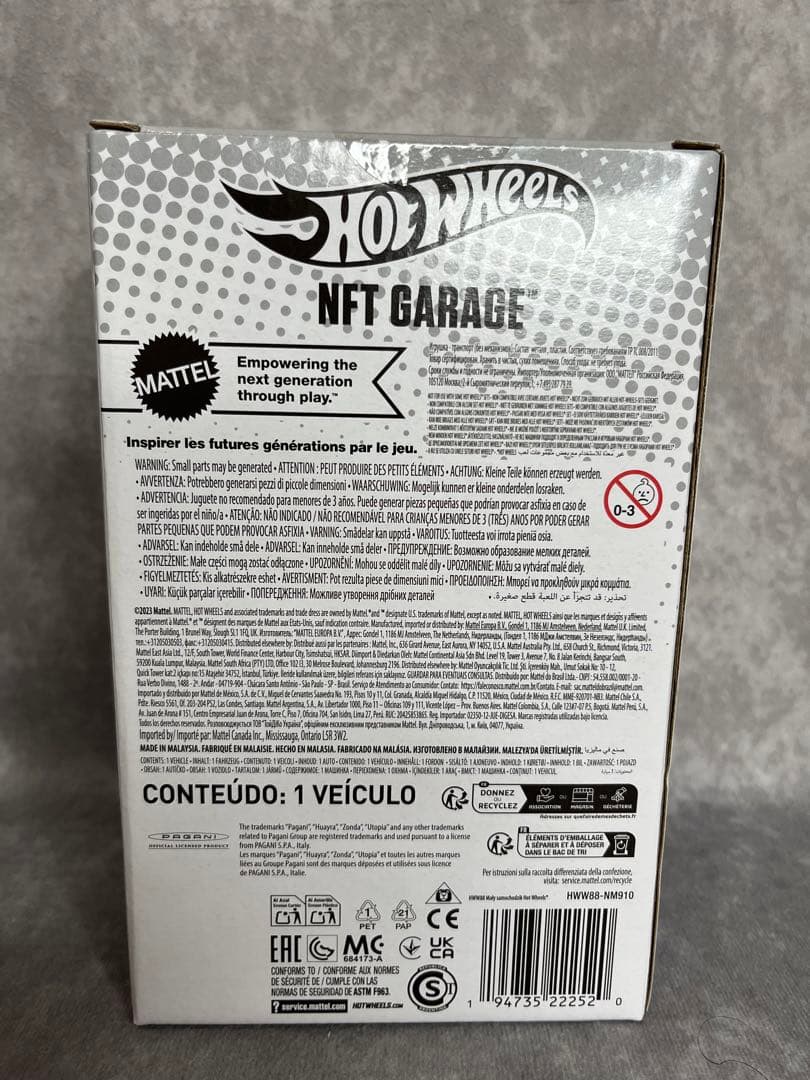 ミニカー Hot Wheels NFT PAGANI ZONDA ( Series 7 )