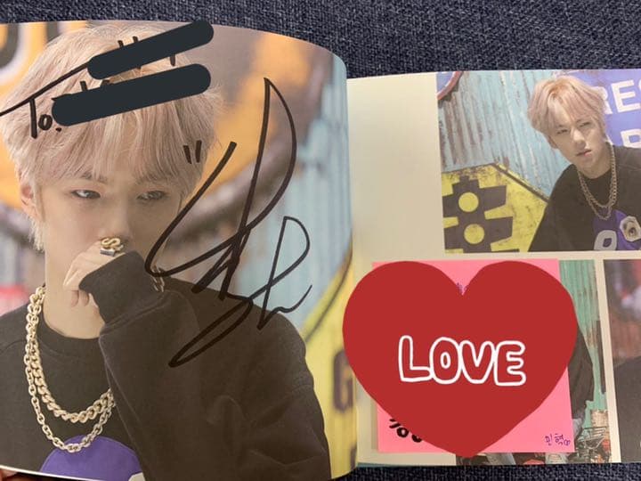 MONSTA X RUSH メンバー全員サイン入りアルバム