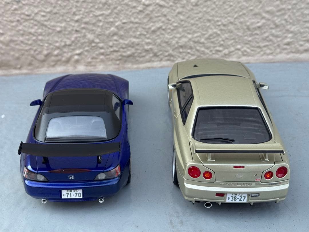 S2000 スカイラインR34 1/24プラモデル完成品 頭文字D