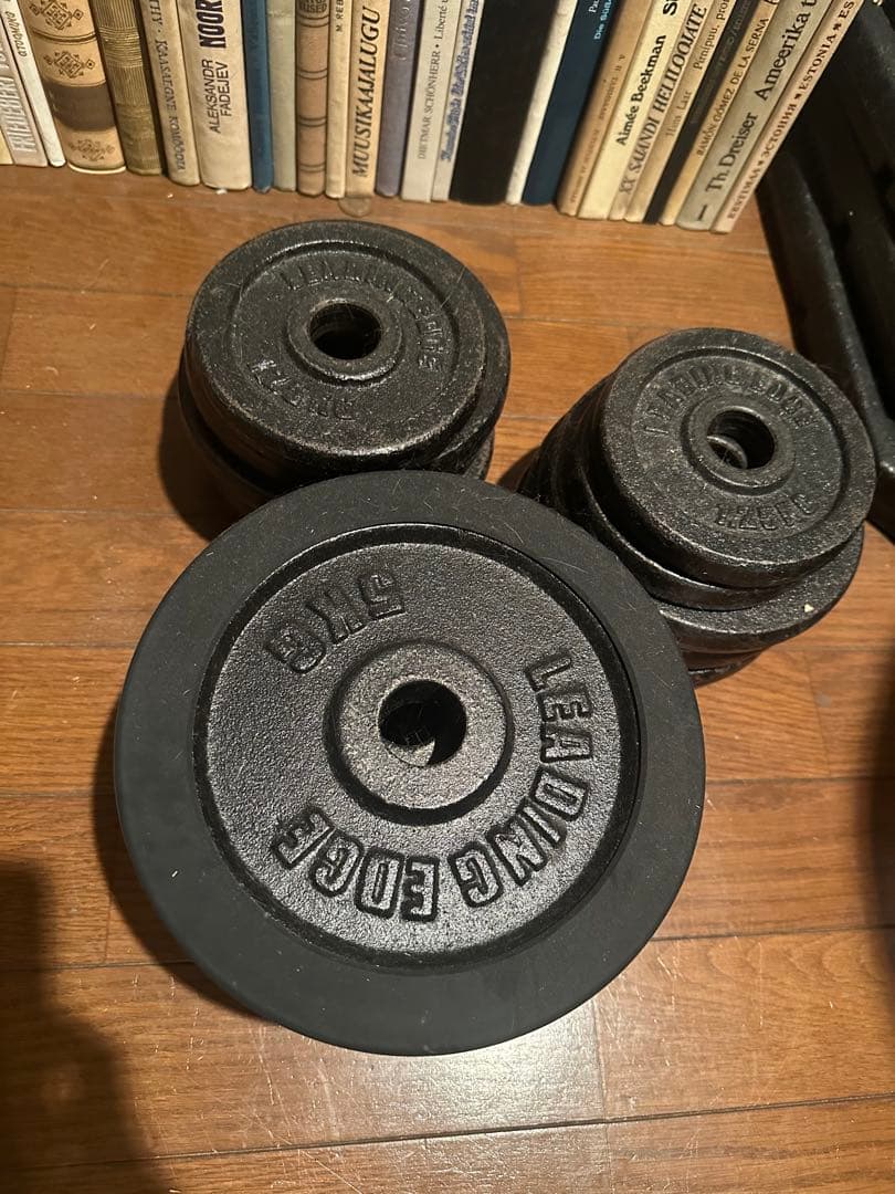 ダンベルセット　合計45kg　シャフト付属