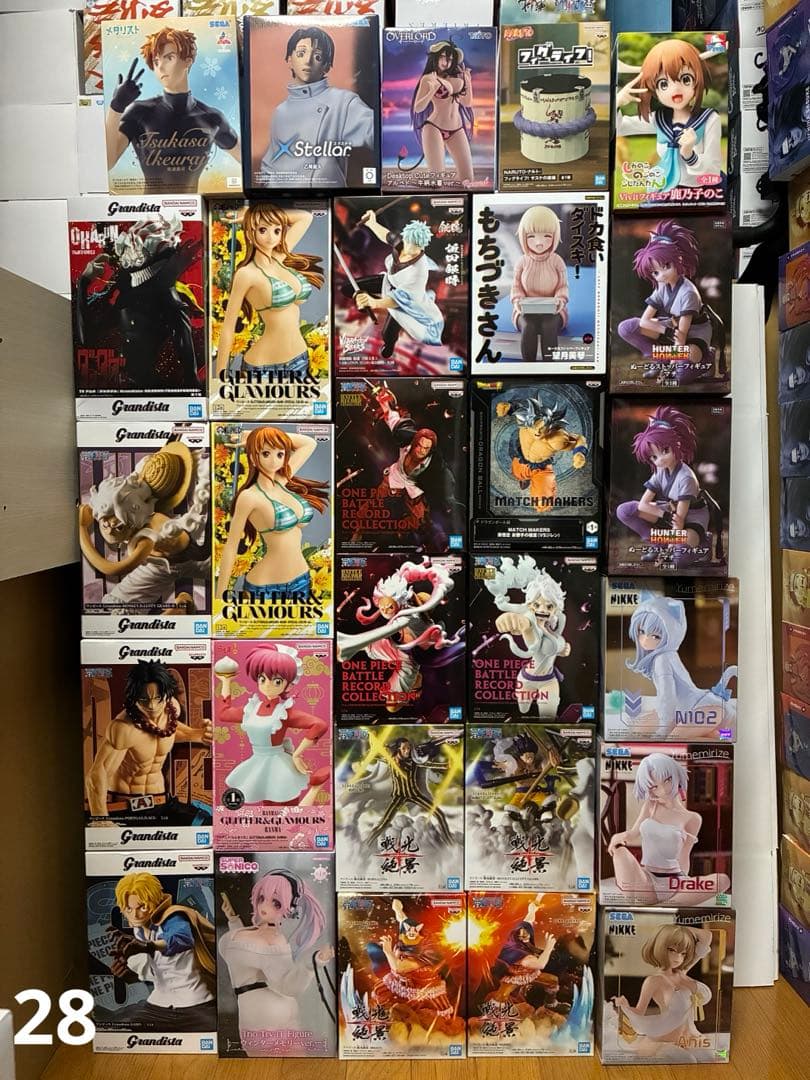 特価 最新 プライズフィギュア 55個 まとめ売り【ワンピース、ナルト、HxH】