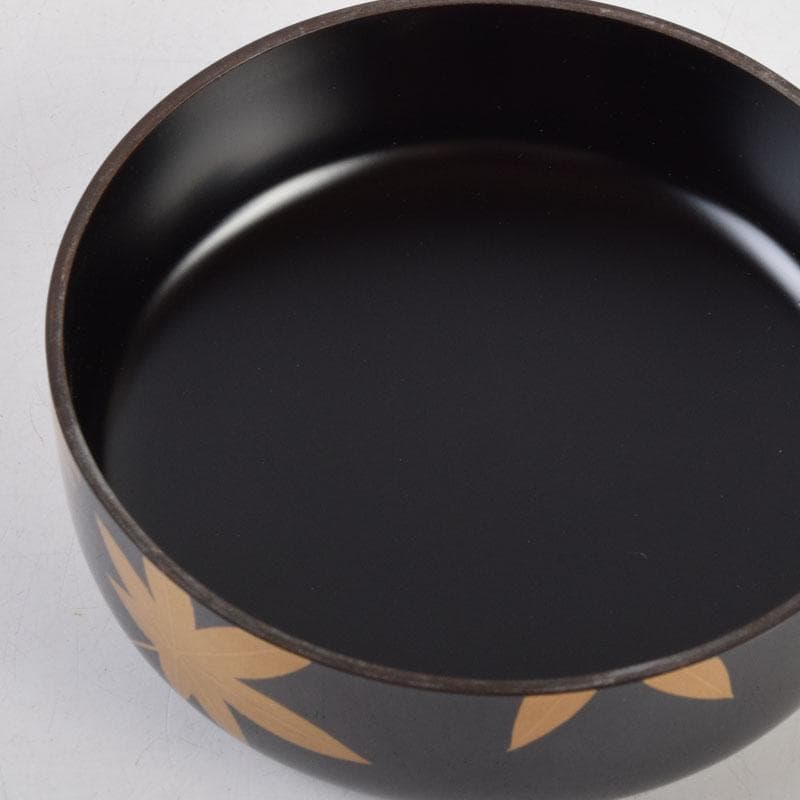 茶道具　黒塗　春秋蒔絵　棗　時代箱　V　8762