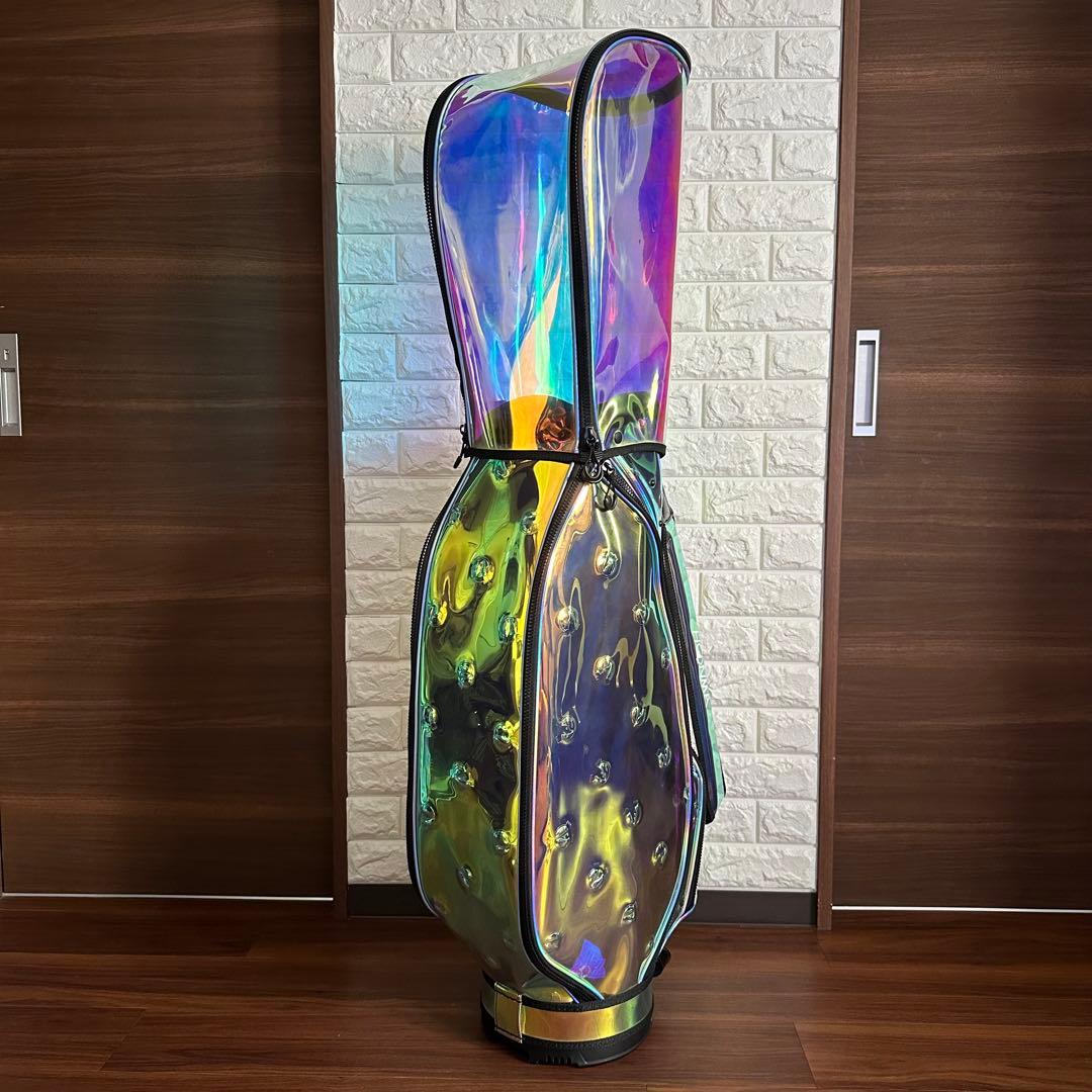 未使用 本間ゴルフ スケルトン クリアキャディバッグ CB12060