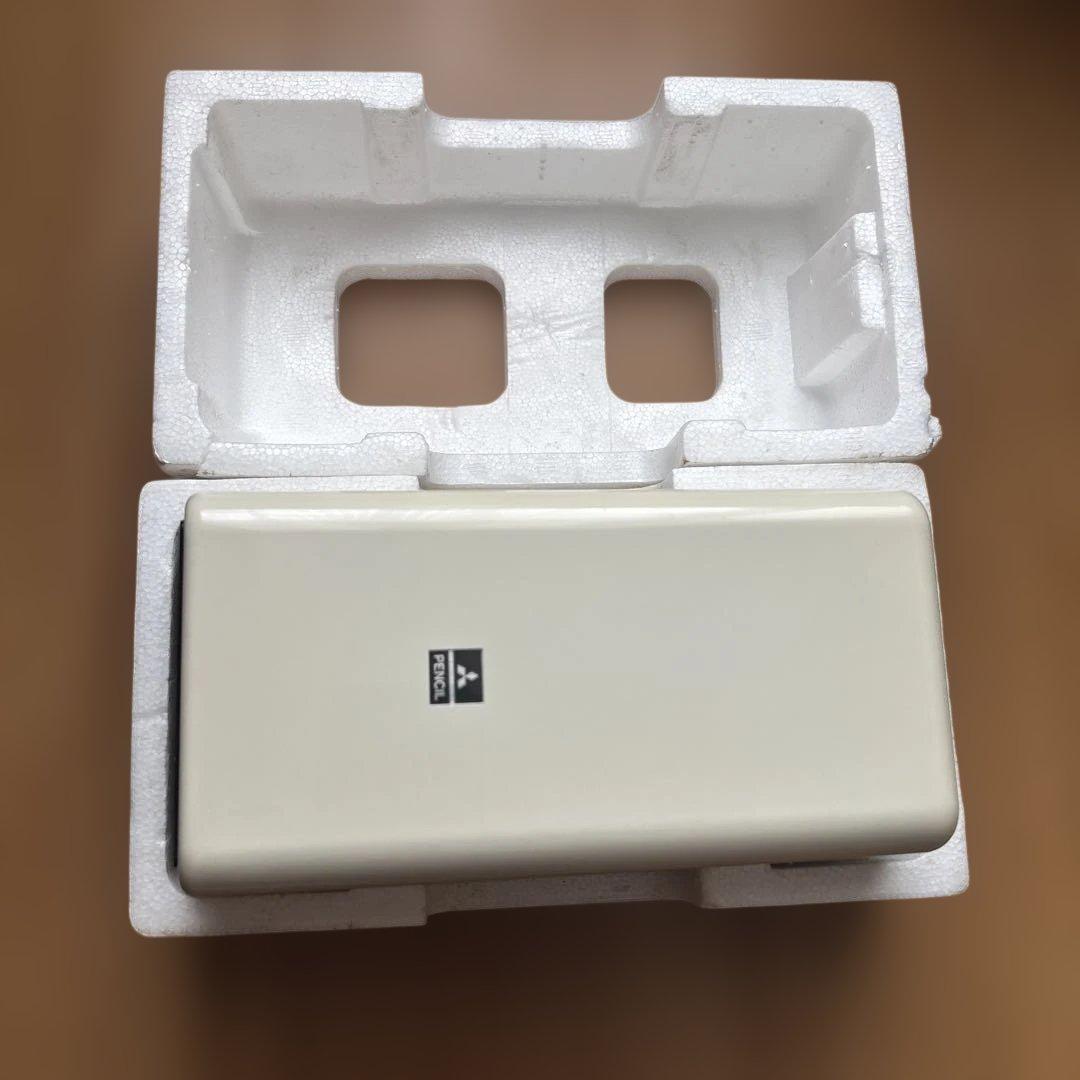 三菱電動シャープナー ES-19 鉛筆削り アイボリー 昭和レトロ