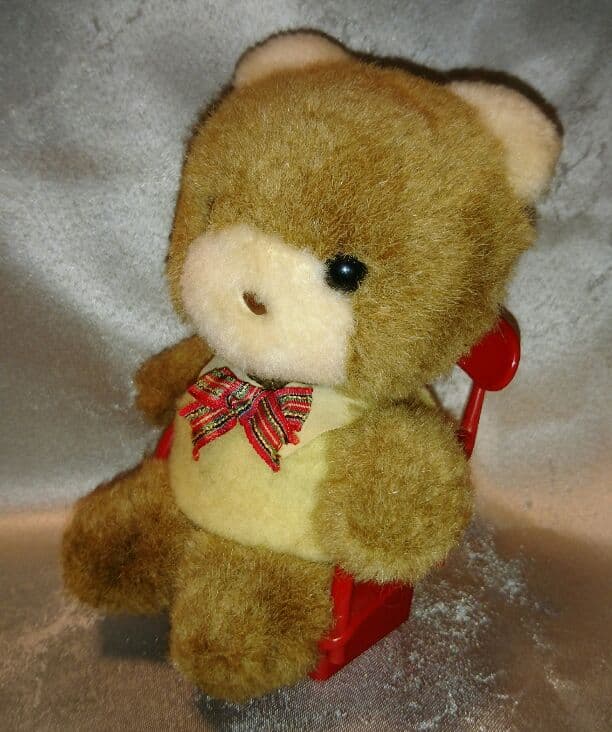 セキグチ 首振り オルゴール テディベア ぬいぐるみ ファンシー 昭和 レトロ