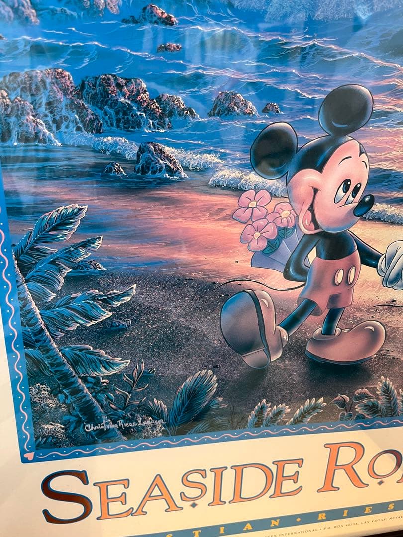 送料込み！巨大　ラッセン　ディズニー　ミッキー　コラボ　ビンテージポスター