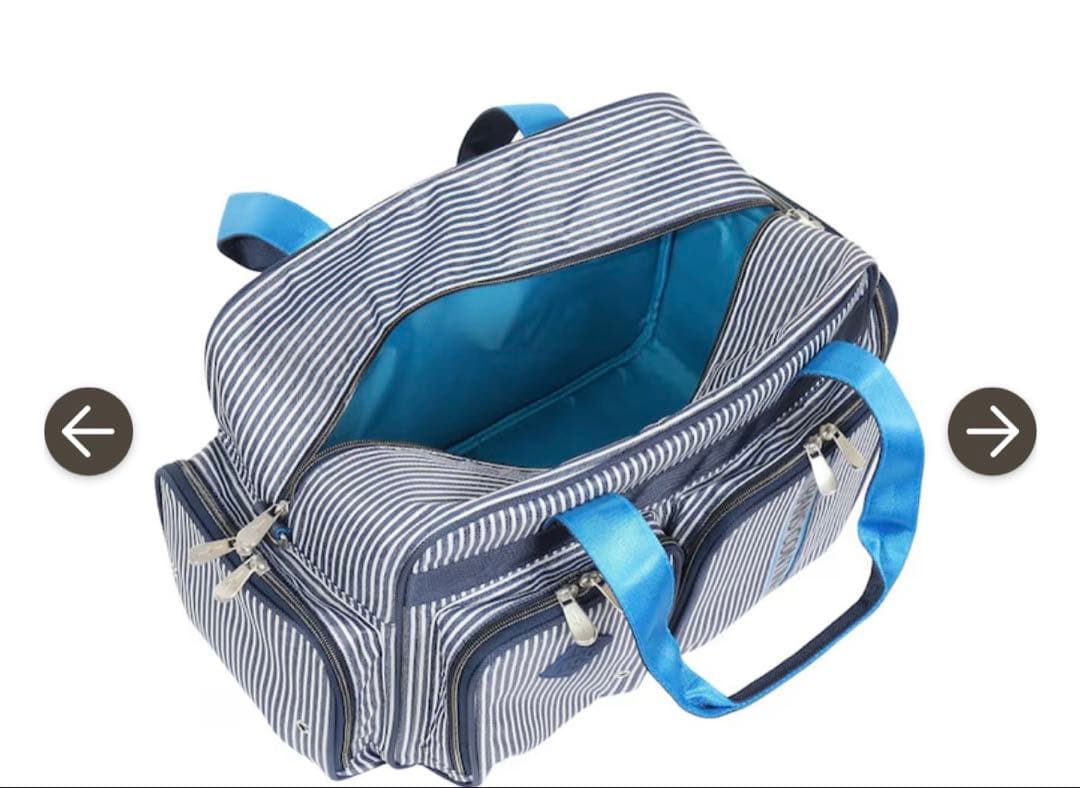 新品　TRANS CONTINENTS ストライプ ボストンバッグ