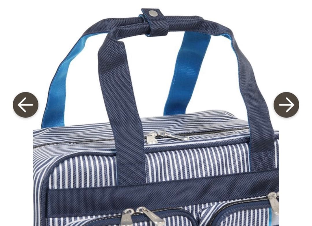 新品　TRANS CONTINENTS ストライプ ボストンバッグ