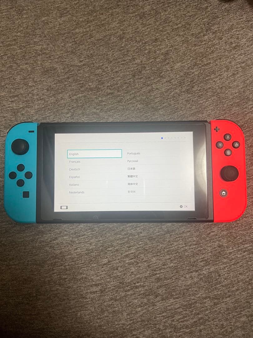 【完備品】Nintendo Switch ネオンブルー/ネオンレッド 本体