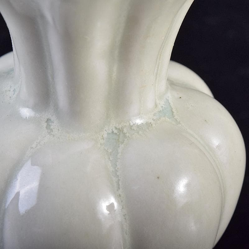 中国　宋代　青白磁　瓜型瓶　一對　M　R8819