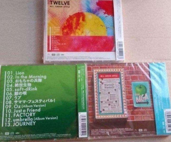 新品未開封 ☆Mrs.GREEN APPLE 通常版 CD 3作品