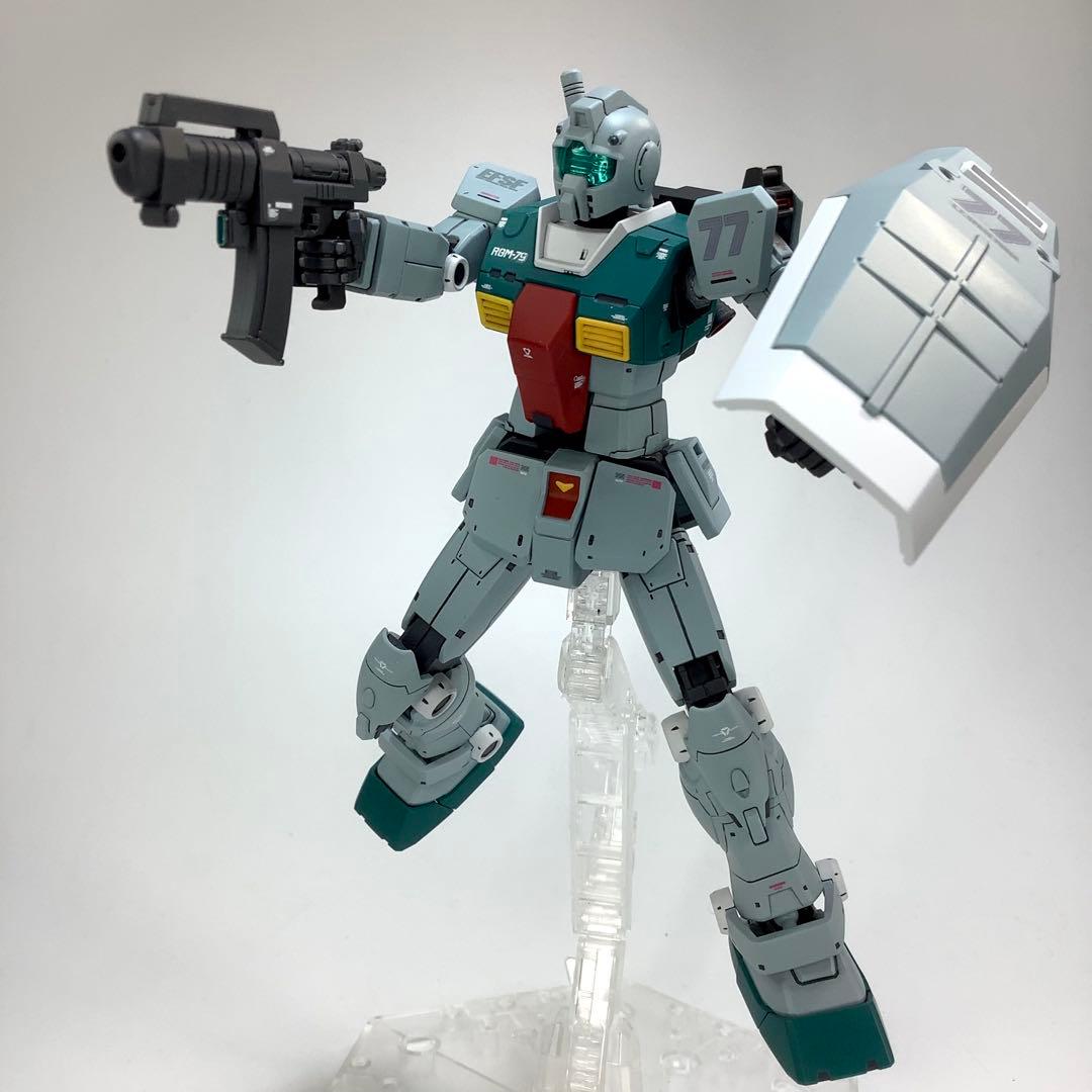 プレバン限定 HG RGM-79 スレッガー専用ジム 塗装済完成品