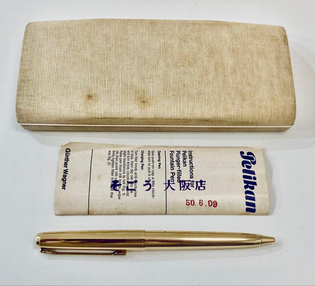 レア◆ペリカン 高級ボールペンK60 Pelikan ゴールド 1970s金張り