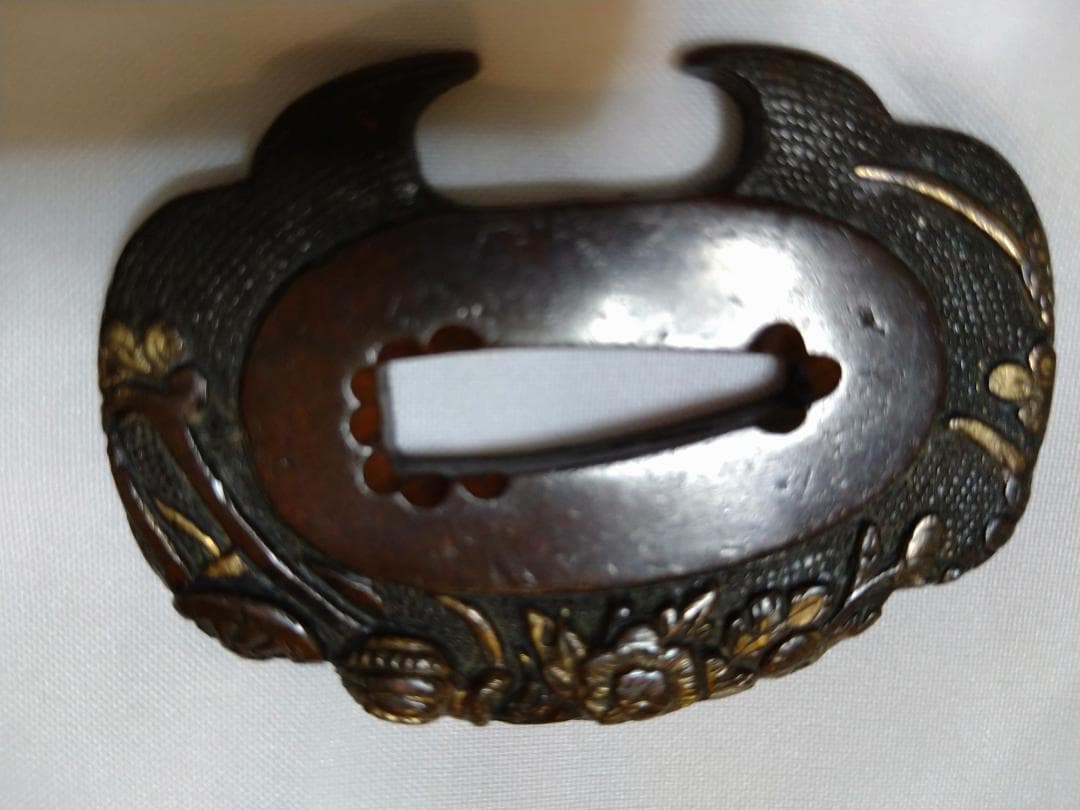 短刀脇差小鍔草葉の図