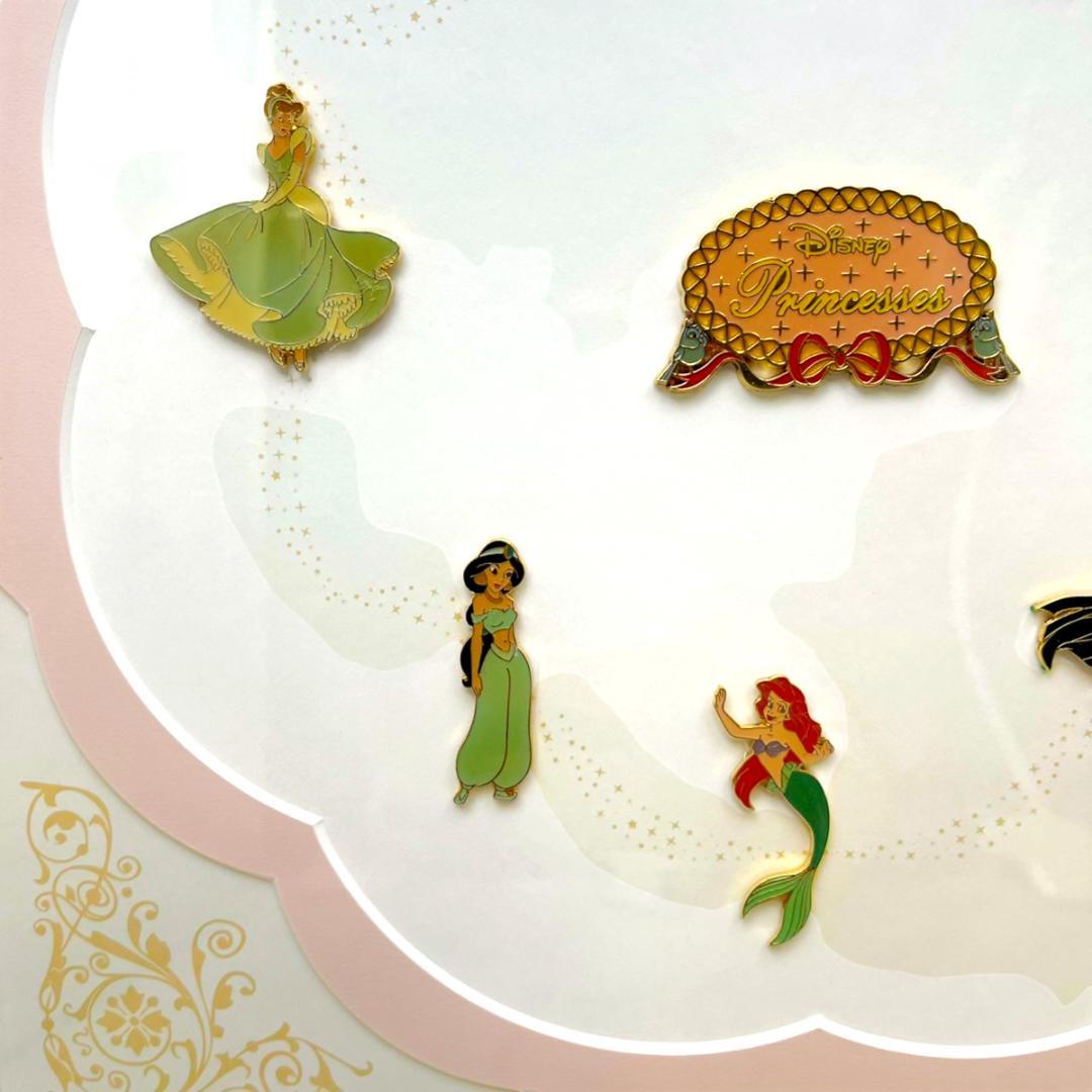 激レア★シンデレラ アリエル ベル 白雪姫 眠れる森の美女 ピンバッジ 額縁