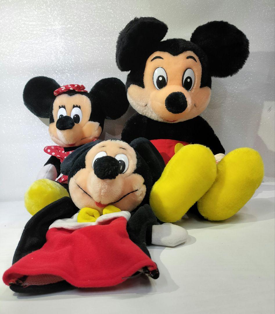 東京ディズニーランド ミッキー・ミニー　マスコット ぬいぐるみ 3点