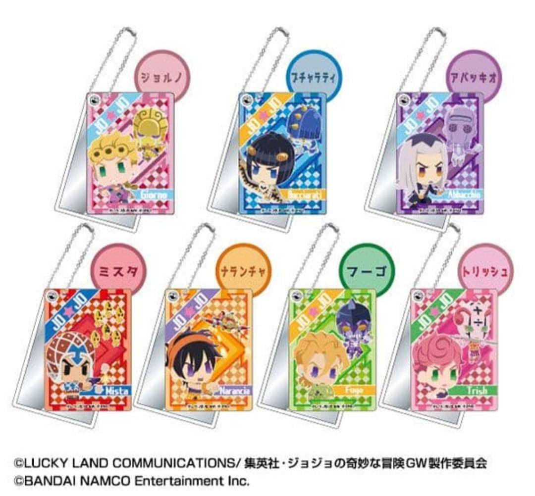 【ジョジョ】 ブチャラティチーム ピタパタポップ スライドミラー 手鏡 7個