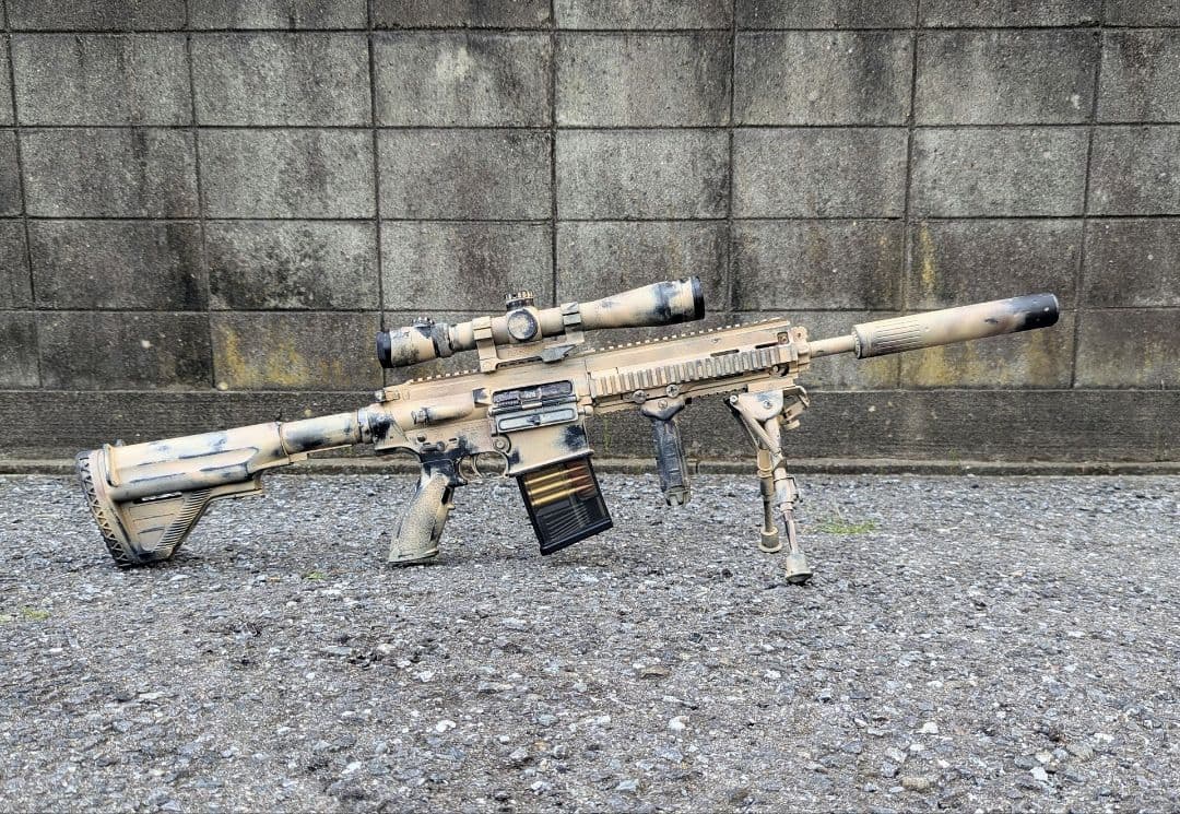 次世代電動ガン HK417 ショートハンドガード アーリーバリアント 実戦塗装