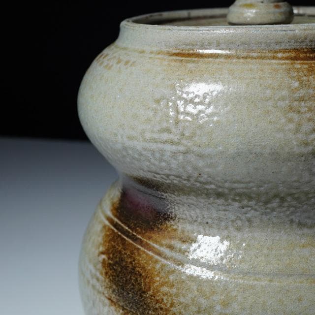 杉原祥公　丹波焼窯変水指　共箱　茶道具　六古窯