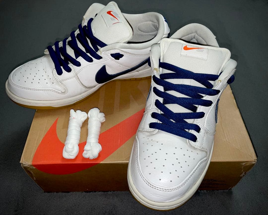 スケートボード Nike SB Dunk \"Orange Label White Navy\"