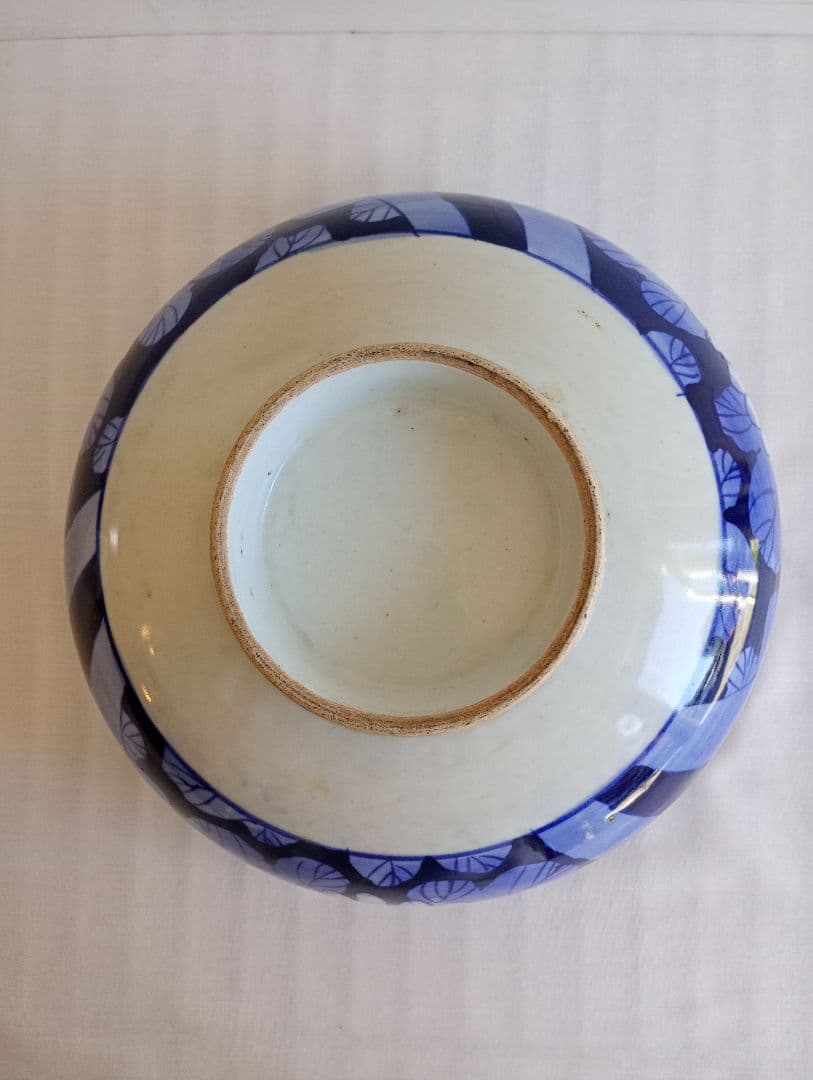 ★匿名配送★アンティーク 骨董 陶器 焼物 藍色の大鉢