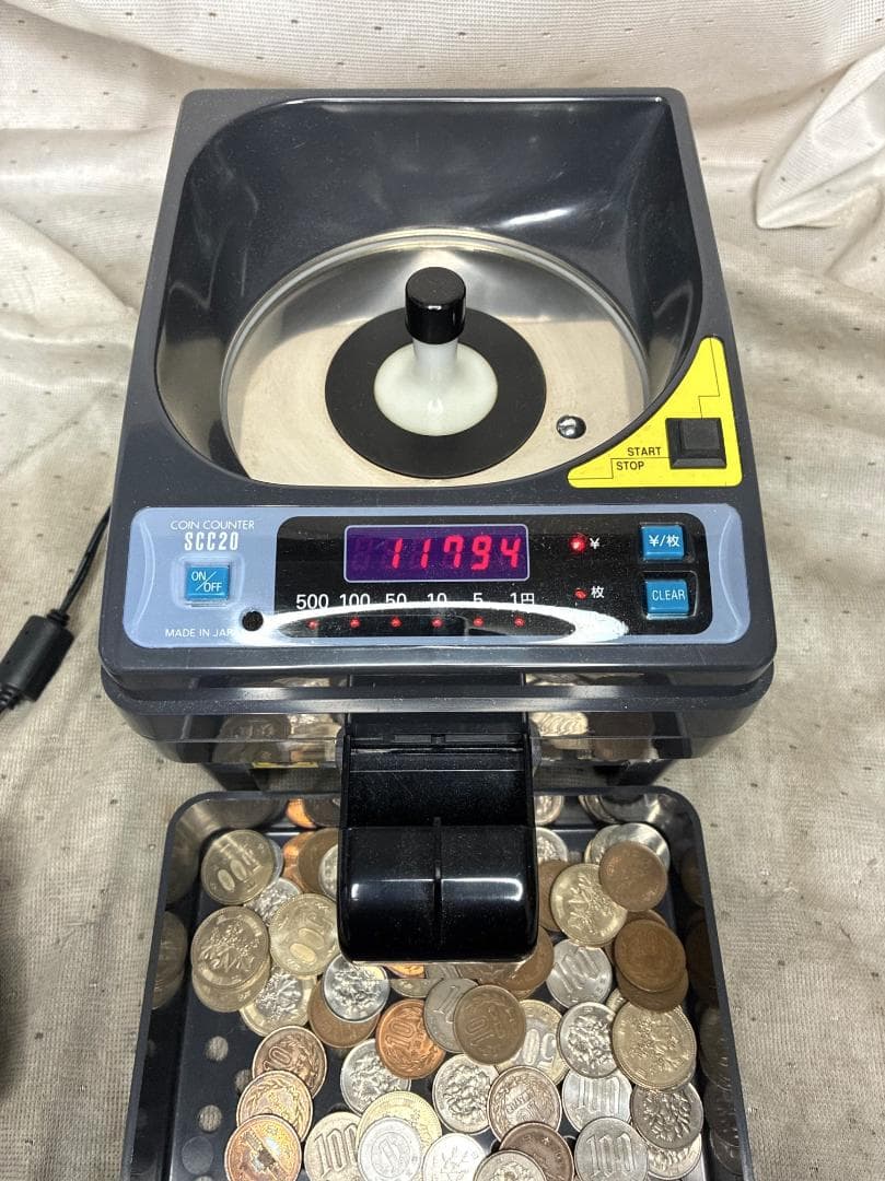 美品■スガイ総業　カウンター　小型硬貨計数機　SCC20■動作確認済