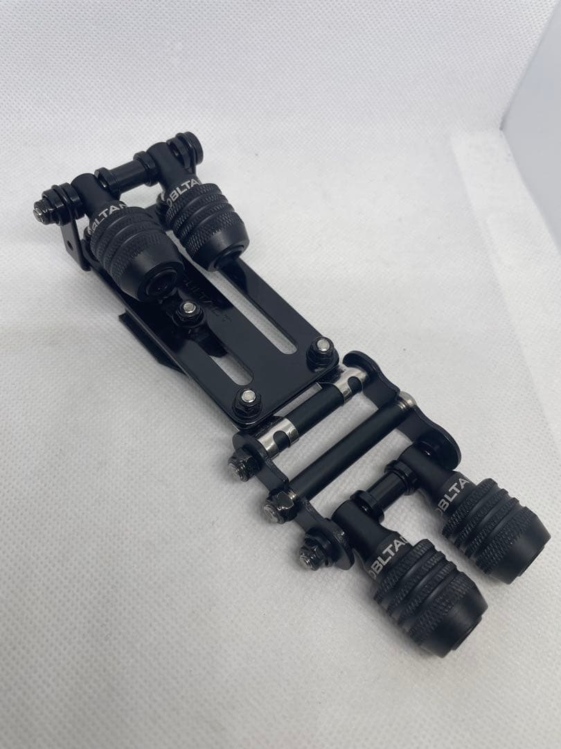 ダブルタクトプレート　ビットホルダー4P ニックス風チェーン(オールブラック)