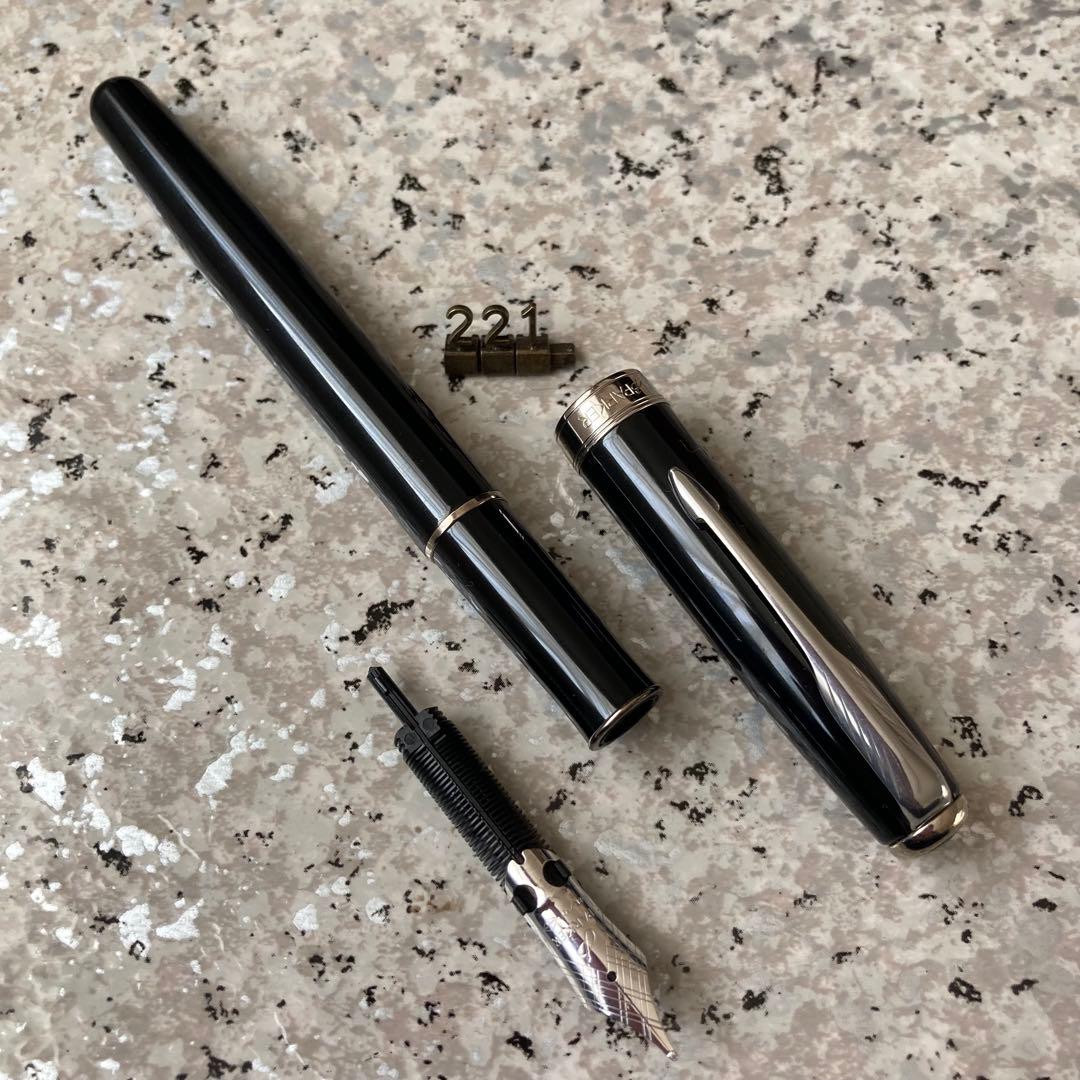 #221 オーバーホール済み 万年筆 パーカー SONNET ソネット 18k