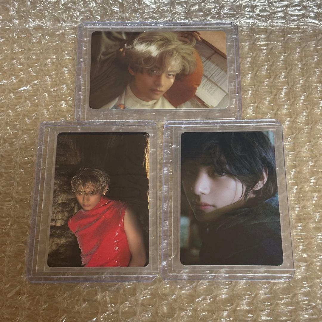 BTS V layover ユニバ 特典 ラキドロ トレカ 3枚 コンプ テテ