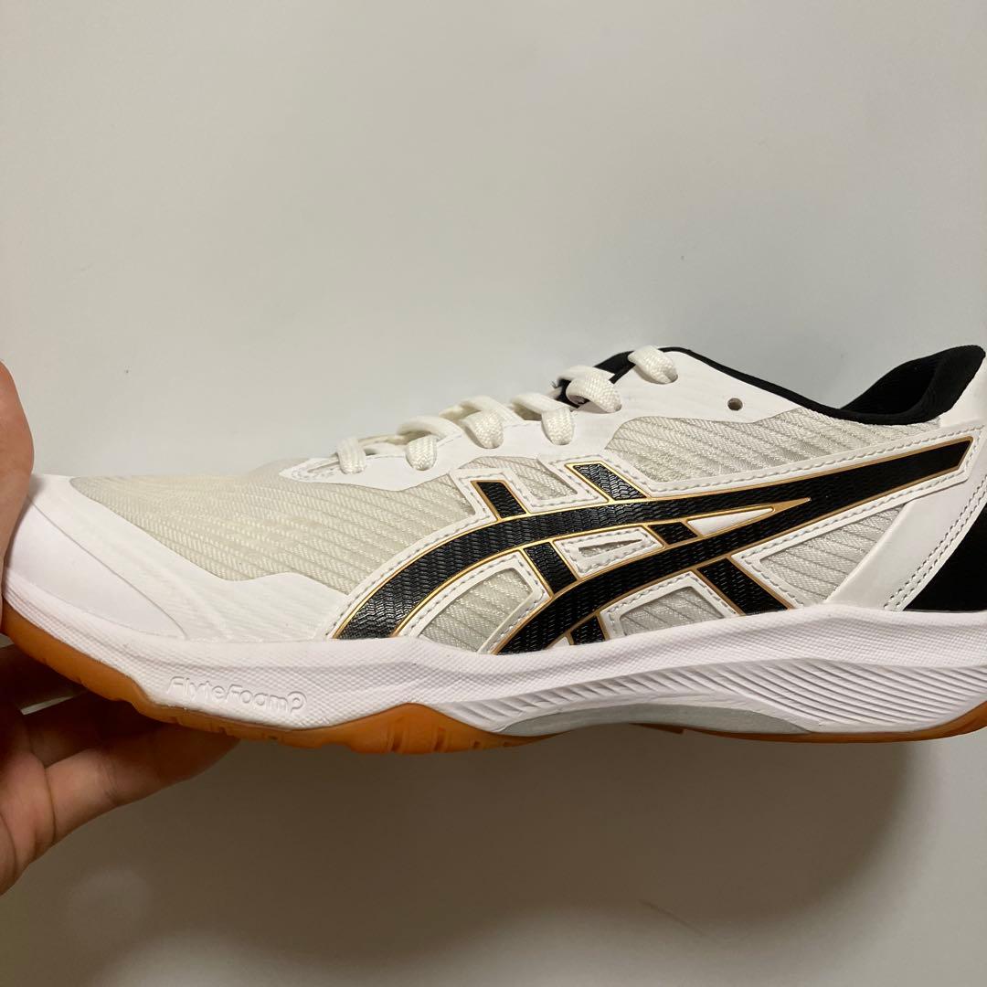 ゆ*な様 ASICS バレーボールシューズ ホワイト/ブラック/ゴールドJAPA
