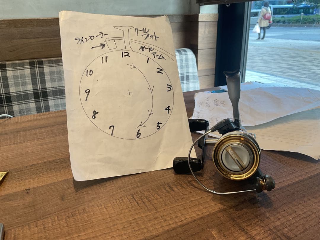 スーパートーナメント2500I専用カスタムハンドル　リール非売品です。