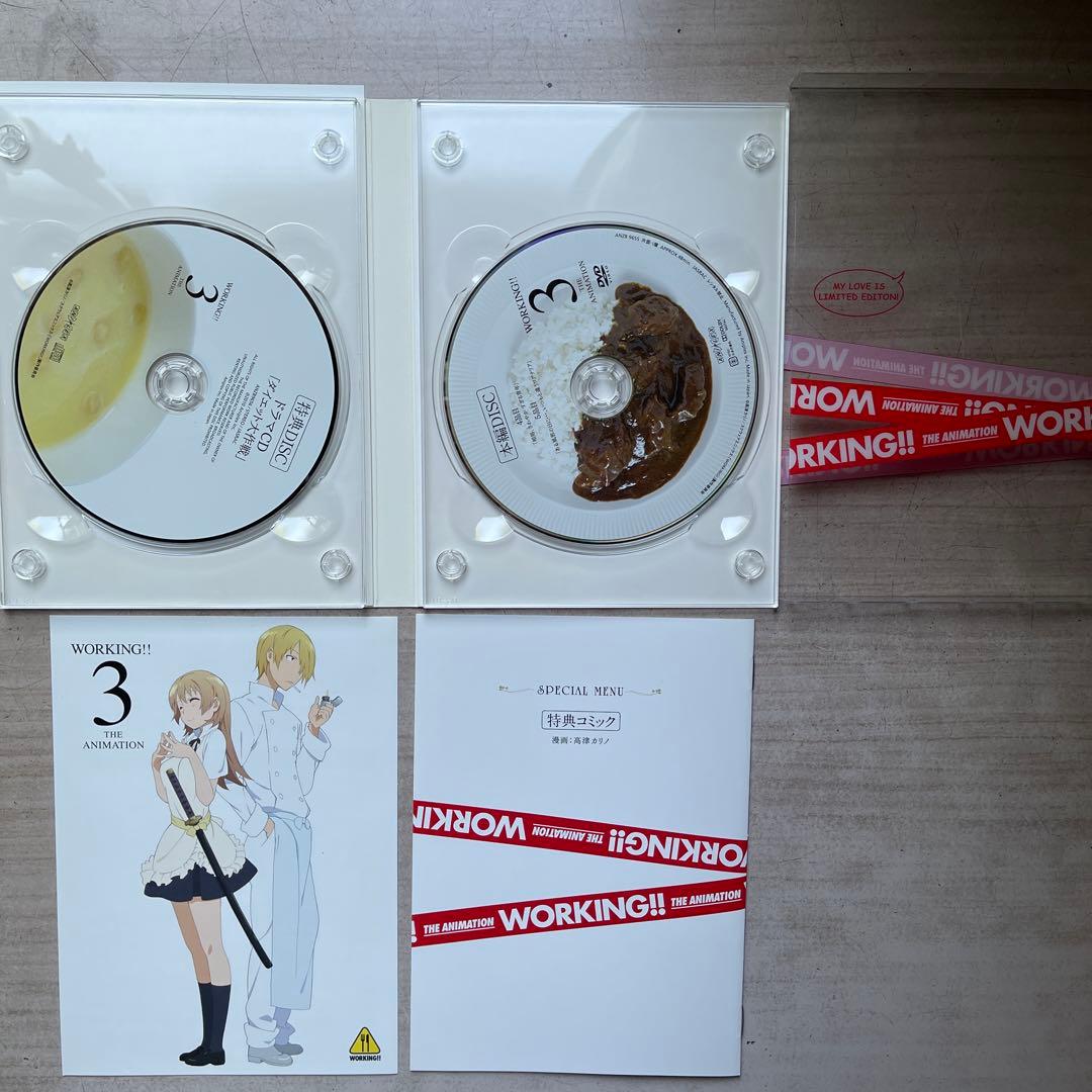 WORKING!! 完全生産限定版 DVD 全⑦巻セット(中古品、美品)