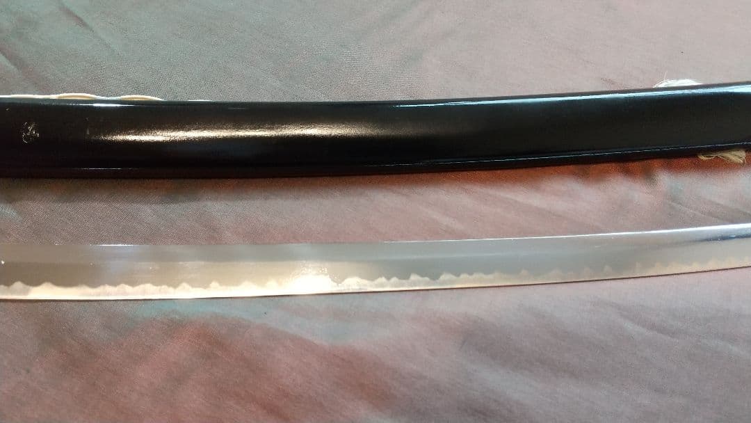 【龍彫り尖り互の目刃紋】模造刀 舞踊 模擬刀 拵え 喰出し鍔 刀剣 日本刀 刀