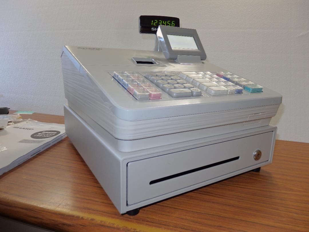 0120 美品 後継機種 XE-A207W-W 設定無料 シャープ レジスター