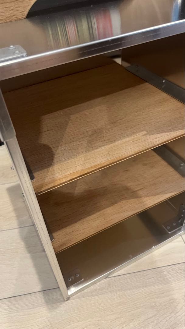 大幅値下げ！【新品】即日発送 出前箱 縦3段 大型 おかもち 中尾アルミ 木製