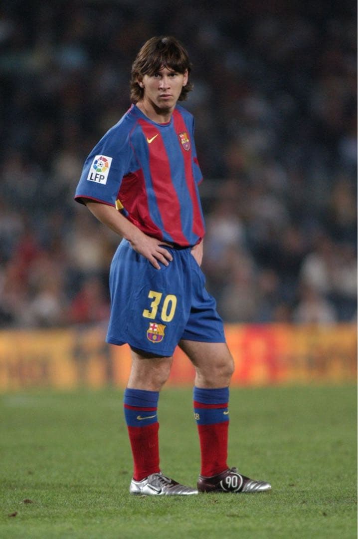 バルセロナ 04/05 #30 メッシ ユニフォーム デビュー戦
