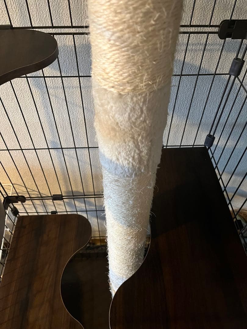 ブラウン 3段キャットケージ