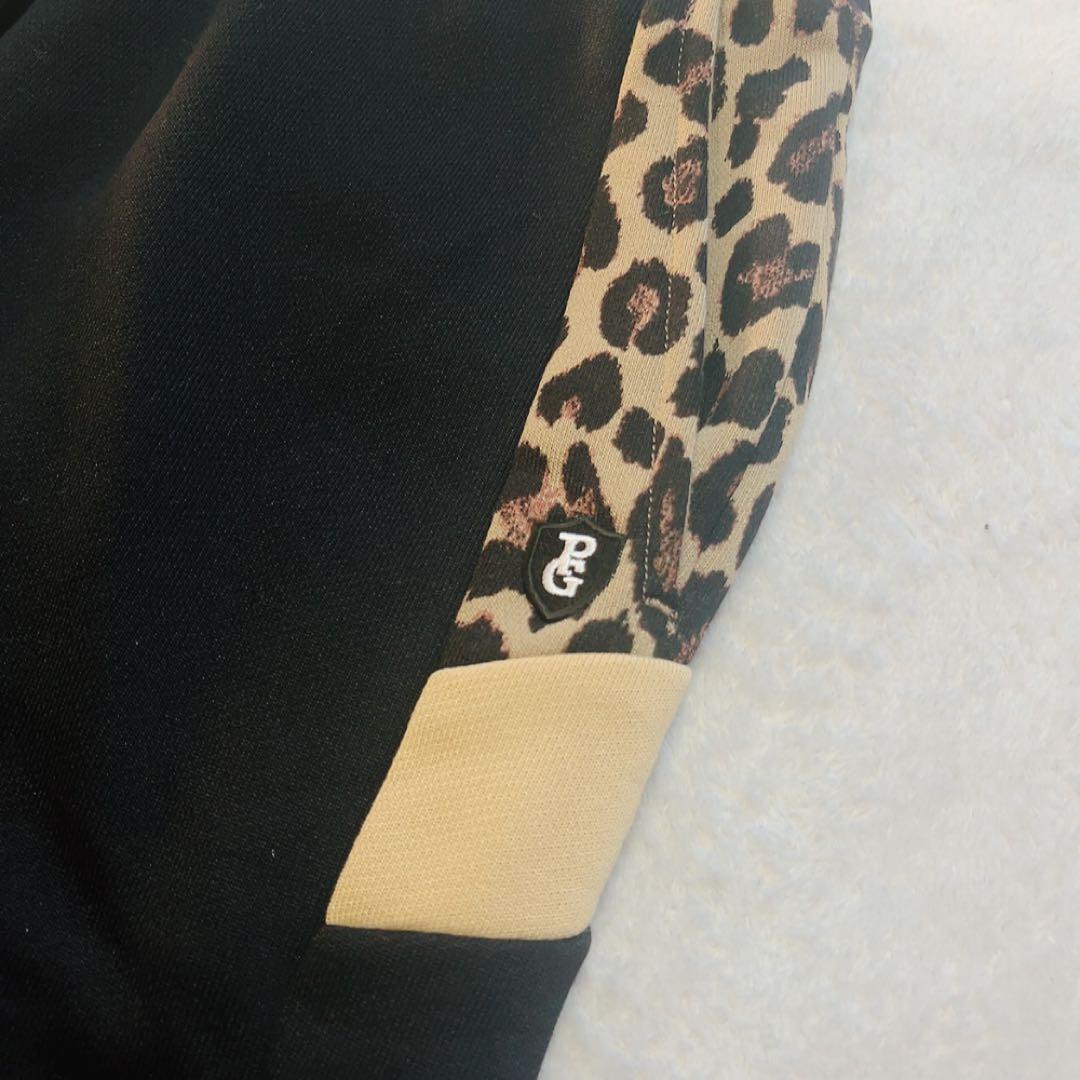 極美　パーリーゲイツ 　セットアップ　モックネック　スカート　ひょう　レオパード