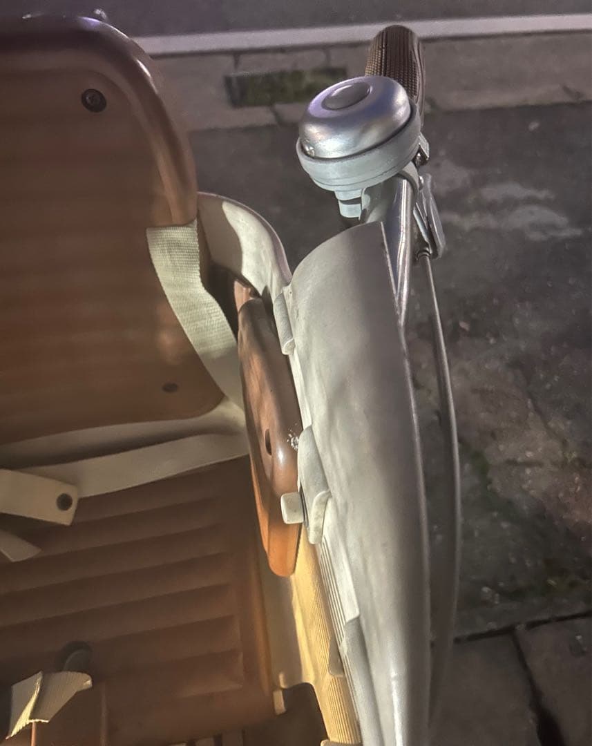 オレンジ シティサイクル チャイルドシート付き⭕️タイムセール中。