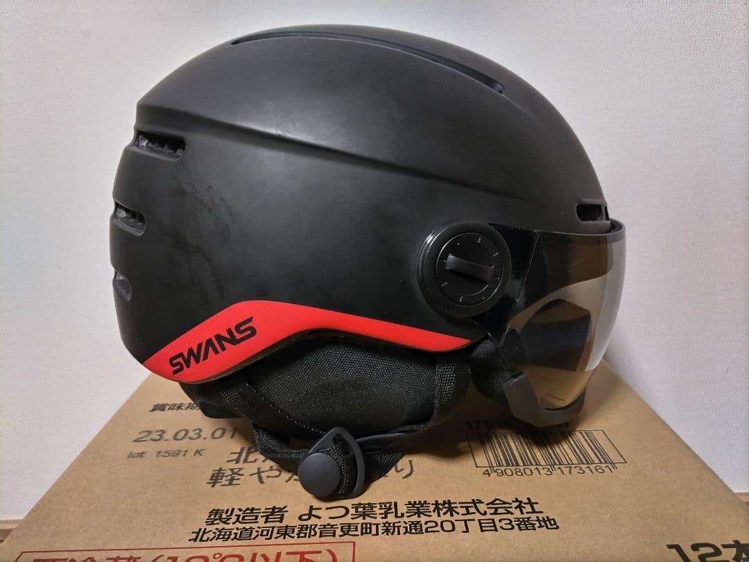 SWANS スノーボードヘルメット バイザー付き