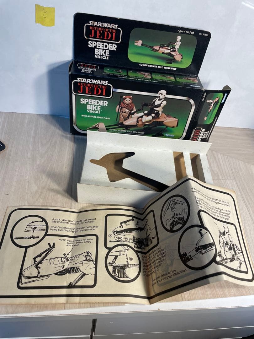 1983 Kenner スターウォーズ ROTJ スピーダーバイク 空箱 説明書