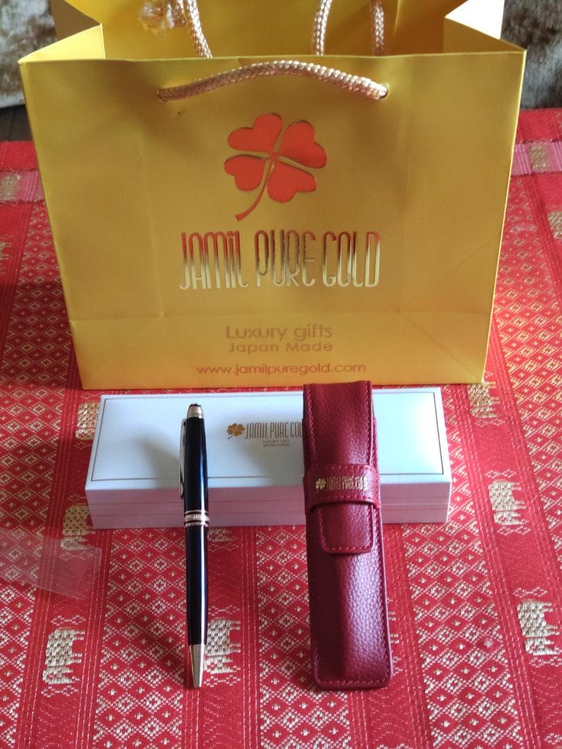 MONTBLANC　スペシャルブルーサファイアボールペン　本革ケース　化粧箱入り