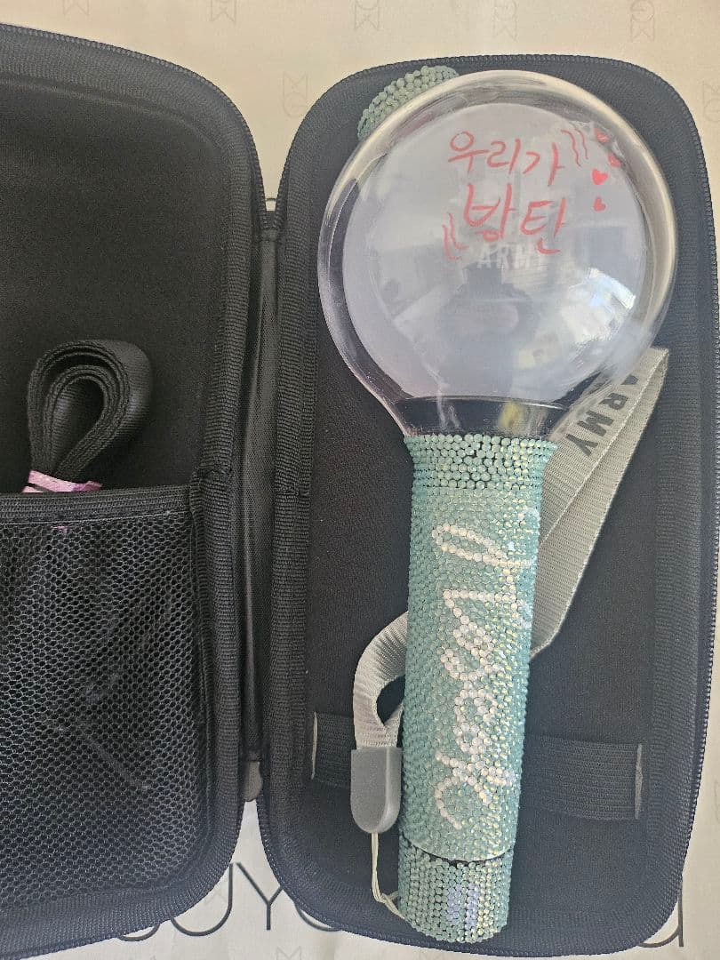 BTS ペンライト アミボム 2本セット + 公式 ケース