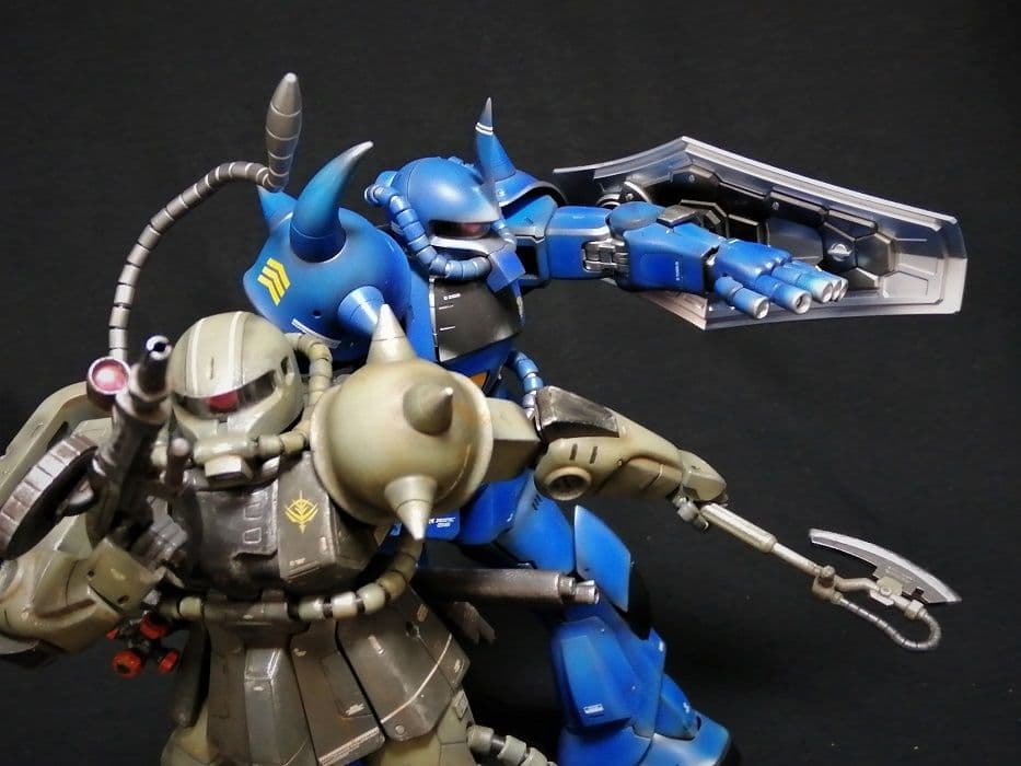 【これぞ歴戦のザク!!】MGフル塗装完成品！