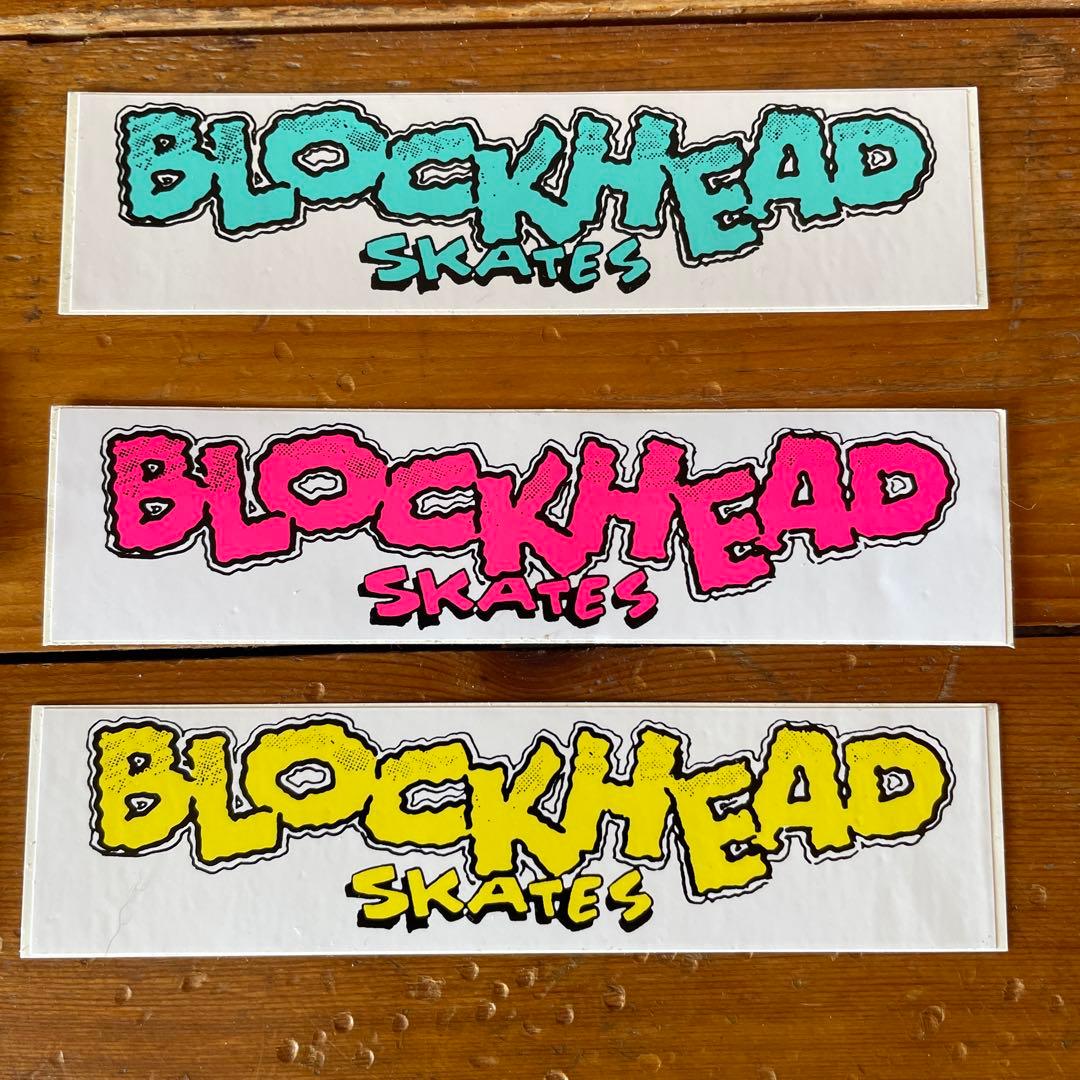 当時物 ブロックヘッド ステッカー 6枚 Blockhead old skate