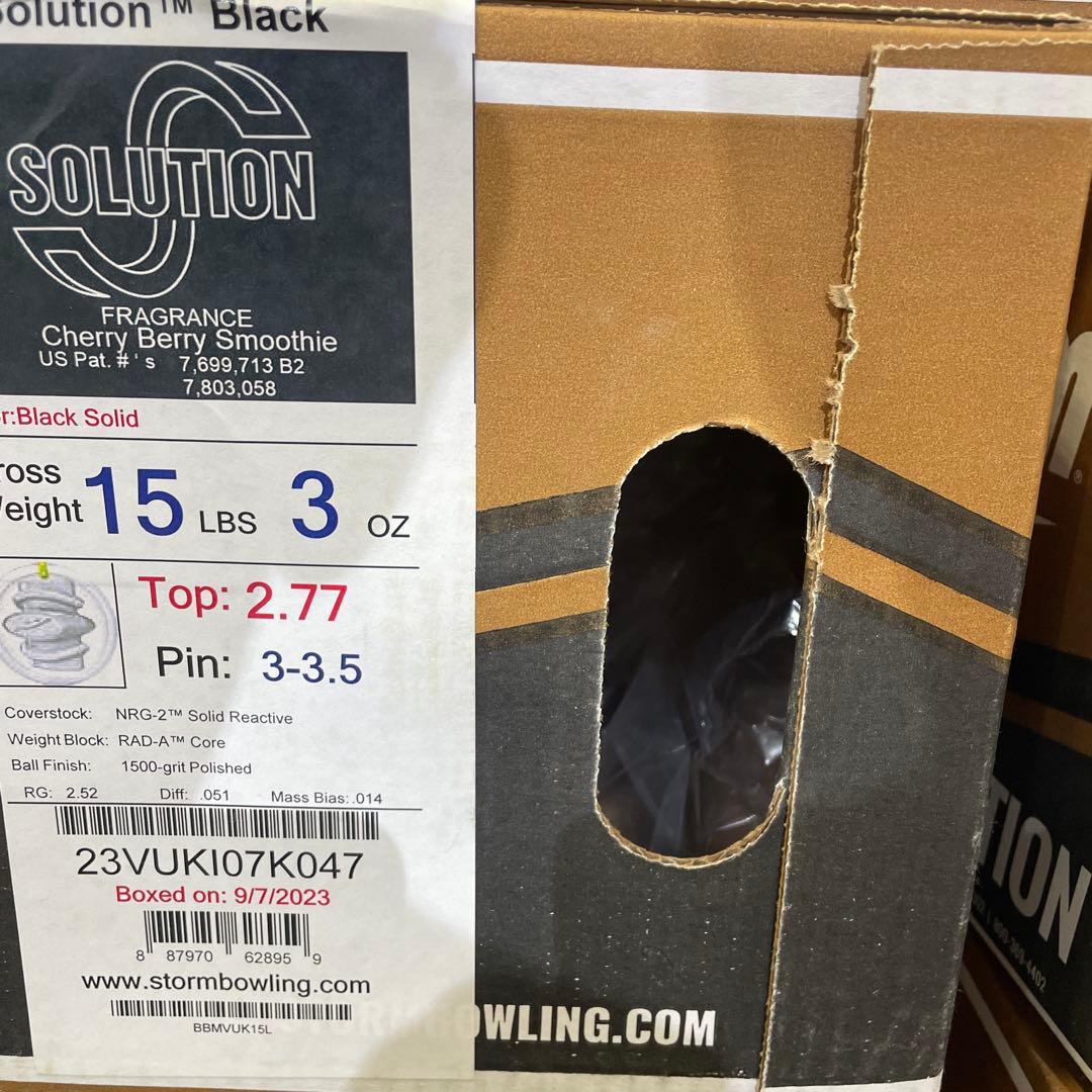 【新品】【隠れ名球】ソリューション ブラック　15ポンド