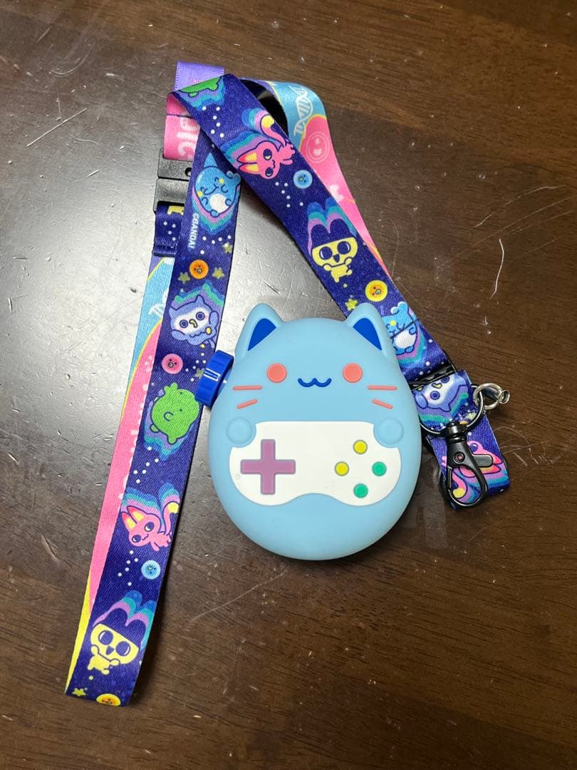 たまごっちパラダイス　タマゴッチ 猫型 青 ストラップ付き