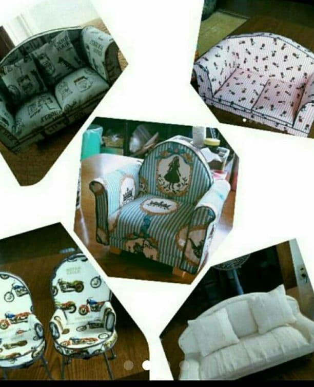 ブライス　リカちゃん　ドルフィー　　ドール用ミニチュアソファーオーダー見本